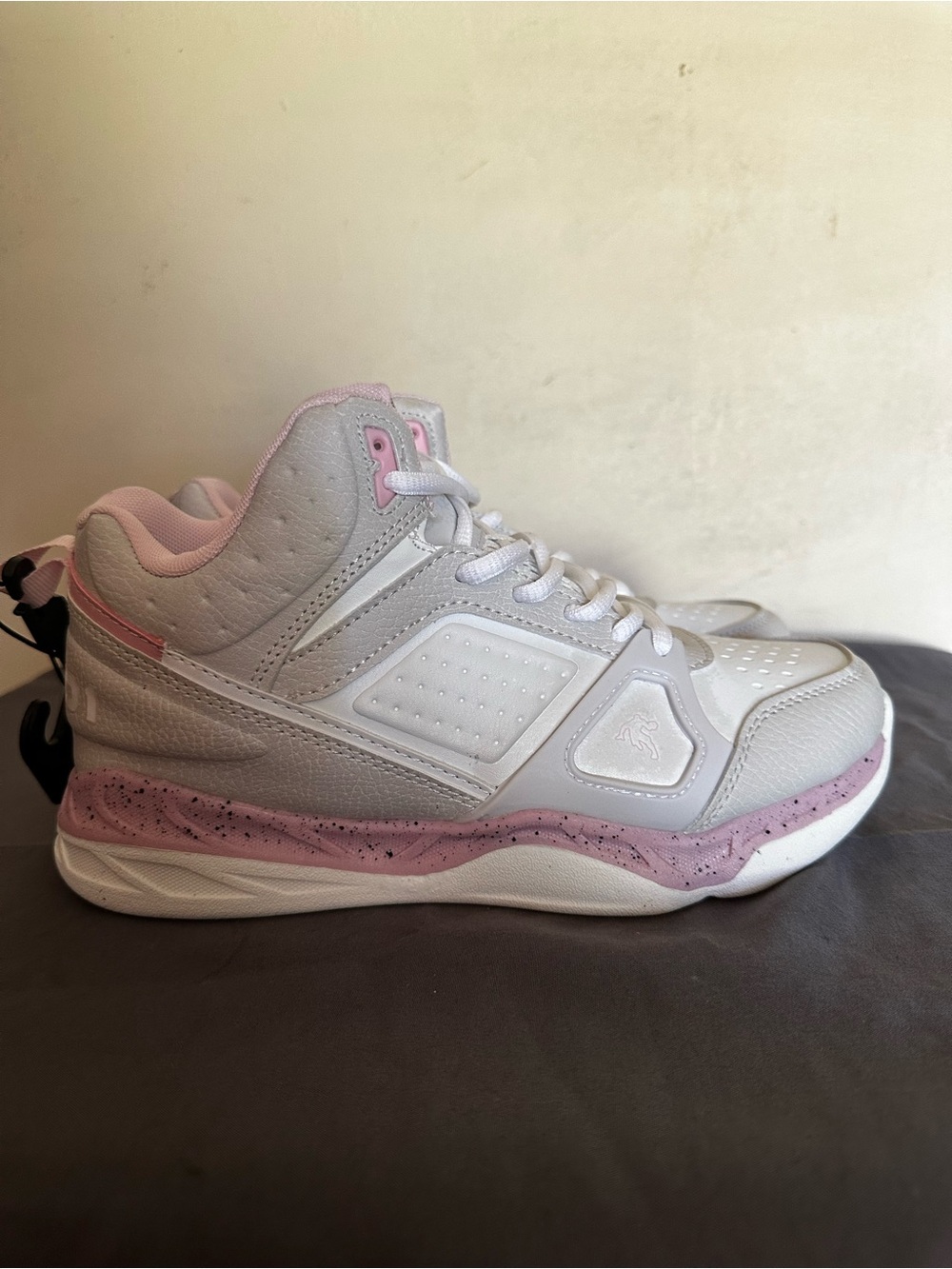 AND1 White and Light Pink Athletic Sneaker